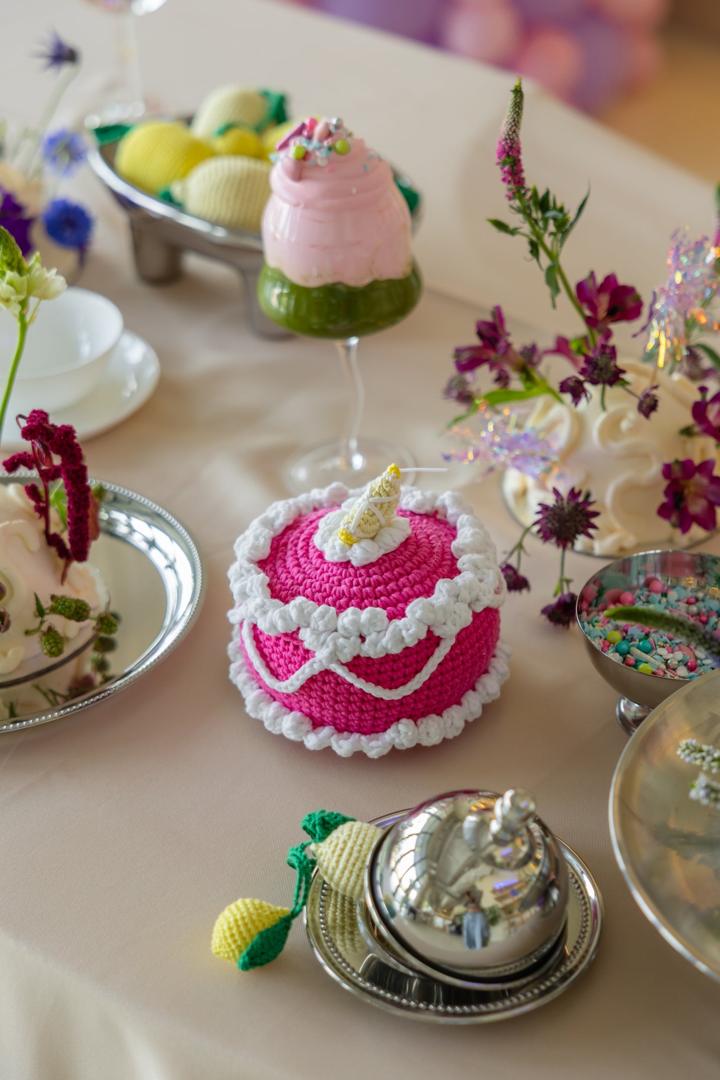 Crochet Birthday Cake